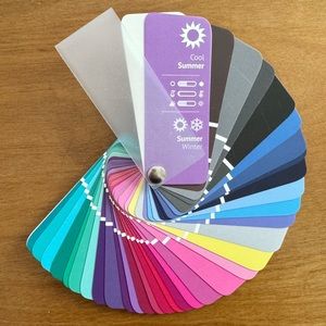 Seasonal Color Swatch Fan Cool Summer